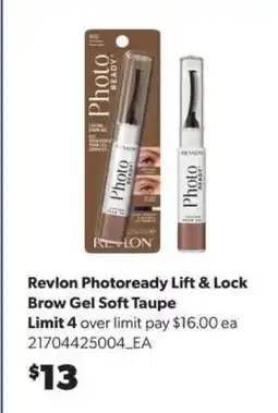 Real Canadian Superstore Revlon Photoready Lift & Lock Brow Gel Soft Taupe offer