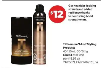 TRESemmé A List styling products