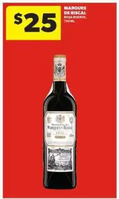 Real Canadian Liquorstore Marqués de Riscal offer