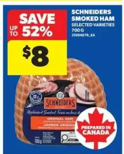 Real Canadian Superstore Schneiders Smoked Ham offer