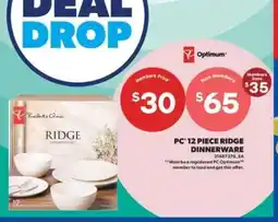 Real Canadian Superstore PC 12 Piece Ridge Dinnerware offer