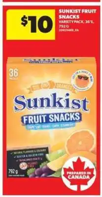 Real Canadian Superstore Sunkist Fruit Snacks offer