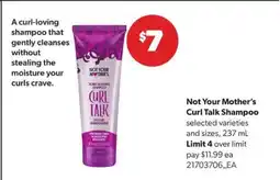 Real Canadian Superstore Not Your Mother's Curl Talk Shampoo offer