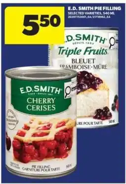 Real Canadian Superstore E.D. Smith Pie Filling offer