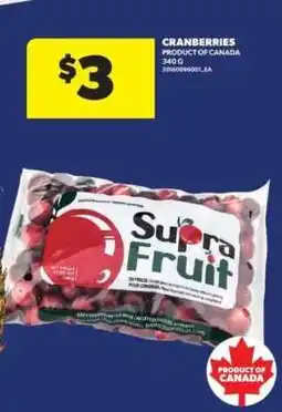Real Canadian Superstore Cranberries offer