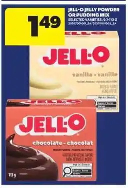 Real Canadian Superstore JELL-O Jelly Powder or Pudding Mix offer