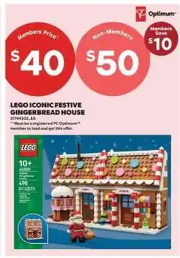 Real Canadian Superstore LEGO ICONIC FESTIVE GINGERBREAD HOUSE offer