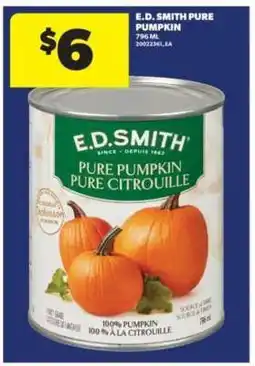 Real Canadian Superstore E.D. SMITH Pure Pumpkin offer
