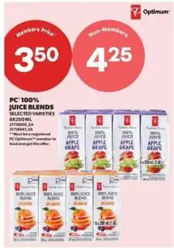 Real Canadian Superstore PC 100% Juice Blends offer