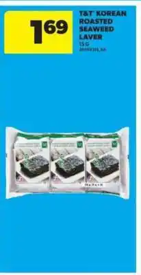 Real Canadian Superstore T&T Korean Roasted Seaweed Laver offer
