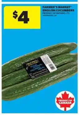 Real Canadian Superstore FARMER'S MARKET ENGLISH CUCUMBERS offer