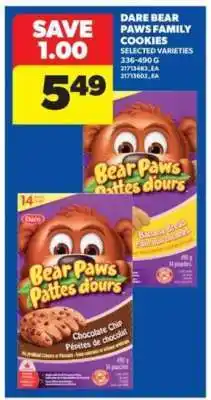 Real Canadian Superstore Dare Bear Paws Family Cookies offer