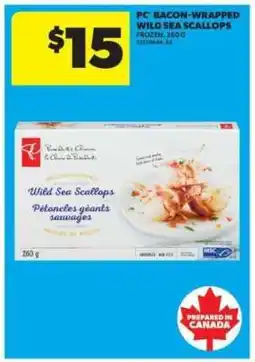 Real Canadian Superstore PC Bacon-Wrapped Wild Sea Scallops offer