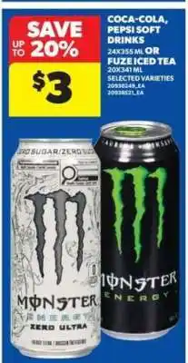 Real Canadian Superstore Coca-Cola, Pepsi Soft Drinks or Fuze Iced Tea offer