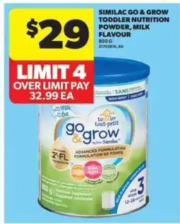 Real Canadian Superstore Similac Go & Grow Toddler Nutrition Powder, Milk Flavour offer