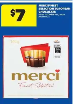 Real Canadian Superstore MERCI FINEST SELECTION EUROPEAN CHOCOLATE offer