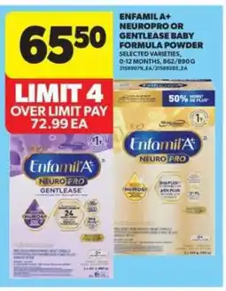 Real Canadian Superstore Enfamil A+ NeuroPro or Gentlease Baby Formula Powder offer