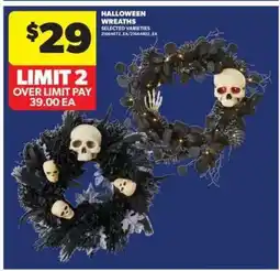Real Canadian Superstore Halloween Wreaths offer