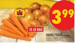 No Frills FARMER'S MARKET CARROTS or YELLOW ONIONS offer