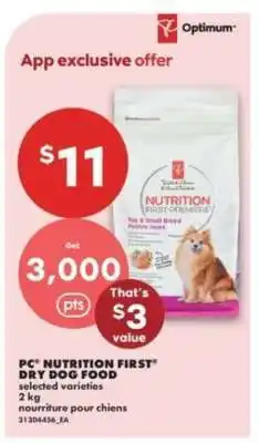 No Frills PC Nutrition First Dry Dog Food offer