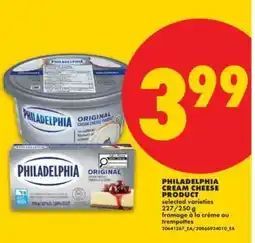 No Frills PHILADELPHIA CREAM CHEESE PRODUCT offer