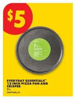 No Frills EVERYDAY ESSENTIALS 12 INCH PIZZA PAN AND CRISPER offer