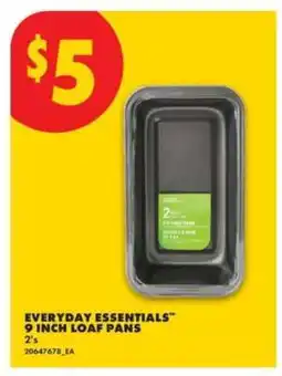 No Frills EVERYDAY ESSENTIALS 9 INCH LOAF PANS offer
