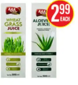 Noble Fresh Foods WHEAT GRASS JUICE ALOE VEL JUICE offer