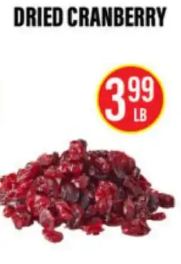 Noble Fresh Foods DRIED CRANBERRY offer