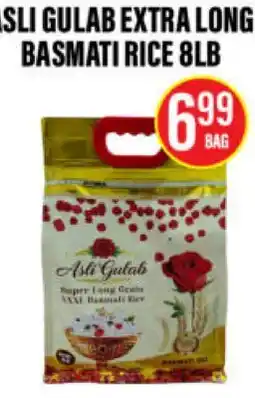 Noble Fresh Foods SLI GULAB EXTRA LONG BASMATI RICE 8LB offer