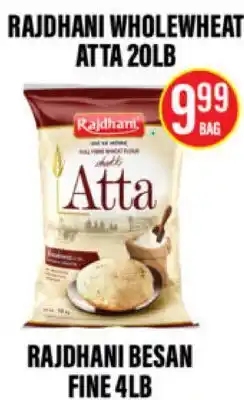 Noble Fresh Foods RAJDHANI WHOLEWHEAT ATTA 20LB offer