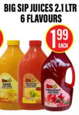 Noble Fresh Foods BIG SIP JUICES 2.1 LTR 6 FLAVOURS offer