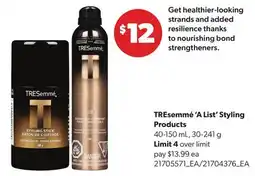Real Canadian Superstore TRESEmmÉ 'A LIST' STYLING PRODUCTS, 40-150 ML, 30-241 G offer