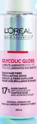 Real Canadian Superstore L'ORÉAL GLYCOLIC GLOSS 5 MIN LAMINATION RINSE-OFF offer