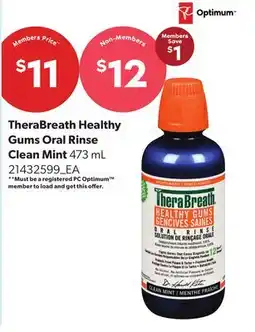 Real Canadian Superstore THERABREATH HEALTHY GUMS ORAL RINSE offer