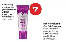 Real Canadian Superstore NOT YOUR MOTHER'S CURL TALK SHAMPOO, , 237 ML offer
