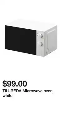 IKEA TILLREDA Microwave oven, white offer