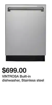 IKEA VINTROSA Built-in dishwasher, Stainless steel offer