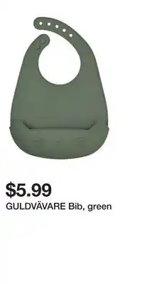 IKEA GULDVÄVARE Bib, green offer