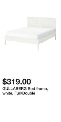 IKEA GULLABERG Bed frame, white, Full/Double offer