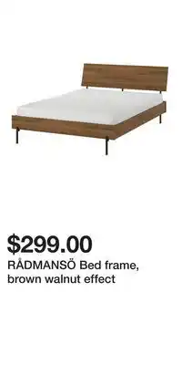 IKEA RÅDMANSÖ Bed frame, brown walnut effect offer