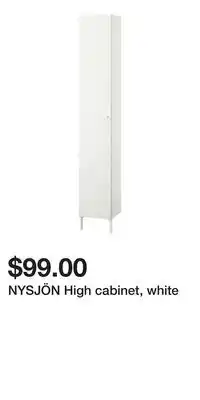 IKEA NYSJÖN High cabinet, white offer