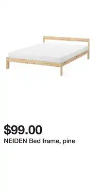 IKEA NEIDEN Bed frame, pine offer