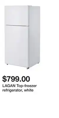 IKEA LAGAN Top-freezer refrigerator, white offer