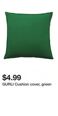 IKEA GURLI Cushion cover, green offer