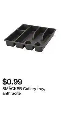 IKEA SMÄCKER Cutlery tray, anthracite offer