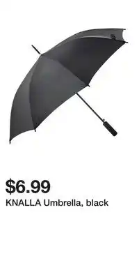 IKEA KNALLA Umbrella, black offer