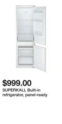 IKEA SUPERKALL Built-in refrigerator, panel-ready offer