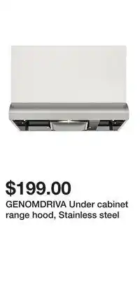 IKEA GENOMDRIVA Under cabinet range hood, Stainless steel offer