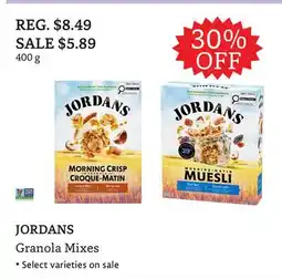 The Big Carrot JORDANS Granola Mixes offer